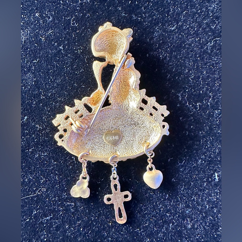Precious Moments Brooch PMI Make A Joyful Noise Charms Religious Jewelry. - Picture 3 of 3